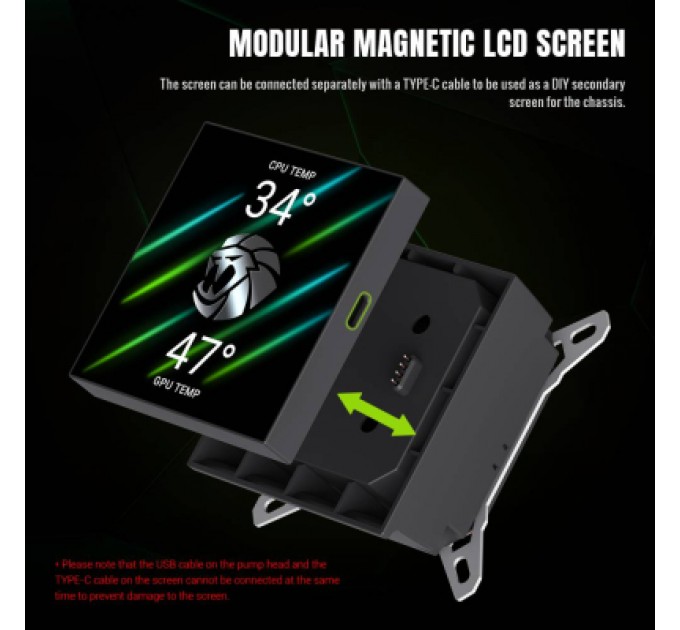 Система рідинного охолодження Gamemax GLACIER 360 LCD BK