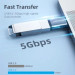Essager Перехідник OTG USB 3.0 AF to USB-C M gray Essager (EZJAC-SRA0G)