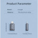 Essager Перехідник OTG USB 3.0 AF to USB-C M gray Essager (EZJAC-SRA0G)