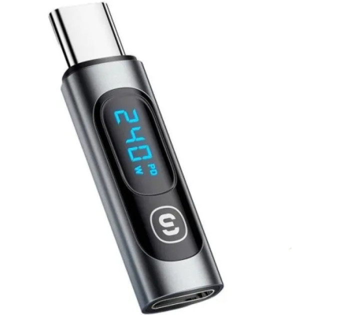 Essager Перехідник USB-C F to USB-C M digital display Essager (EZJTT-TX0G-P)
