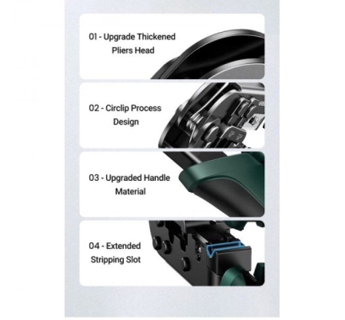 Інструмент Ugreen Обтискні кліщі NW136 Multifunctional Clamp Green (70683)