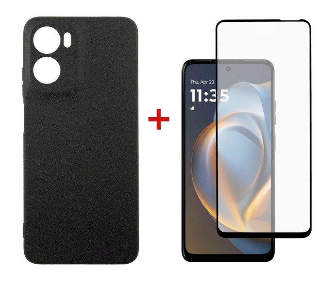 Чохол до мобільного телефона Dengos Motorola G05 Carbon+glass Blue (DG-KM-178)