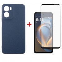 Чохол до мобільного телефона Dengos Motorola G05 Carbon+glass Black (DG-KM-179)