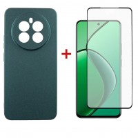 Чохол до мобільного телефона Dengos Realme 12 4G/5G Soft+glass Green (DG-KM-184)