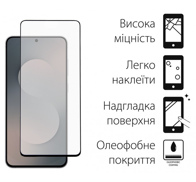 Чохол до мобільного телефона Dengos Samsung Galaxy S25 FE TPU+glass Transparent (DG-KM-172)