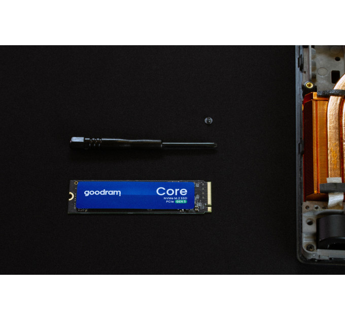 Goodram Накопичувач SSD 1TB Goodram Core M.2 2280 PCIe 5.0 x4 NVMe 3D NAND (SSDR-GRC01-1K0-80)