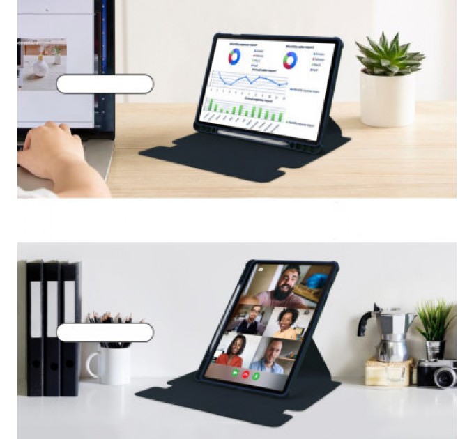 BeCover Чохол до планшета BeCover 360° Rotatable Samsung Tab S9 Plus (SM-X810/SM-X816)/S9 FE Plus (SM-X610/SM-X616) 12.4" Deep Blu (710399)