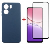 Чохол до мобільного телефона Dengos Oppo A5x Carbon+glass Blue (DG-KM-176)