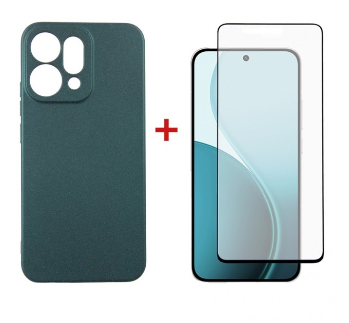 Чохол до мобільного телефона Dengos Oppo Reno14 5G Soft+glass Green (DG-KM-181)