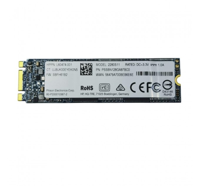 Накопичувач SSD  128GB HP M.2 2280 SATAIII TLC (2280S11/PSSBN128GA87BCO)
