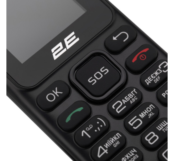 2E Мобільний телефон 2E S180 2024 Black (694743653885)