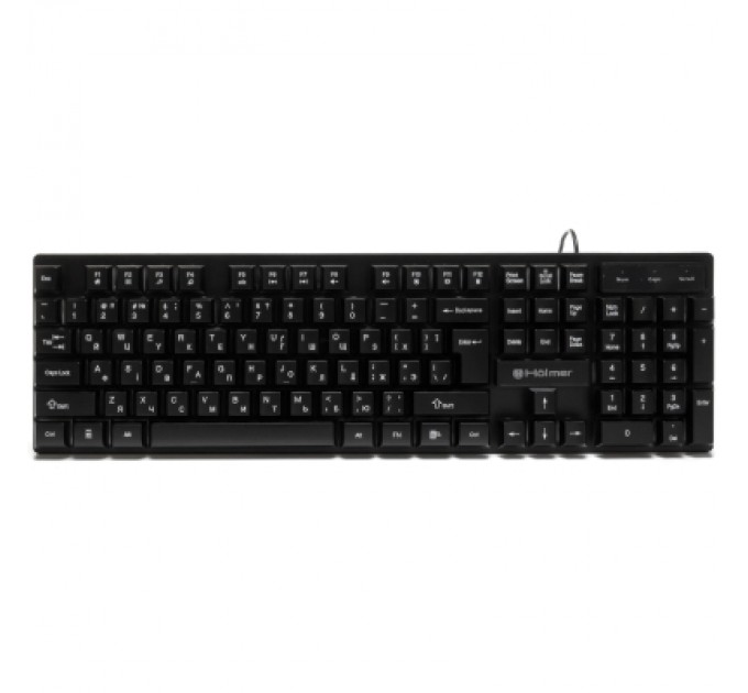 Клавіатура Hölmer K-01GS RGB Backlight USB UA Black (K-01GS)
