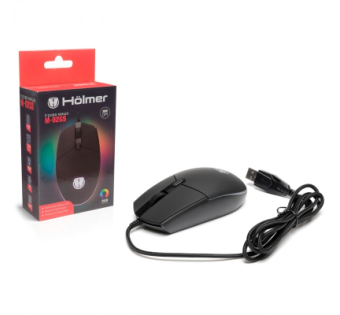 Мишка Hölmer M-02GS USB Black (M-02GS)