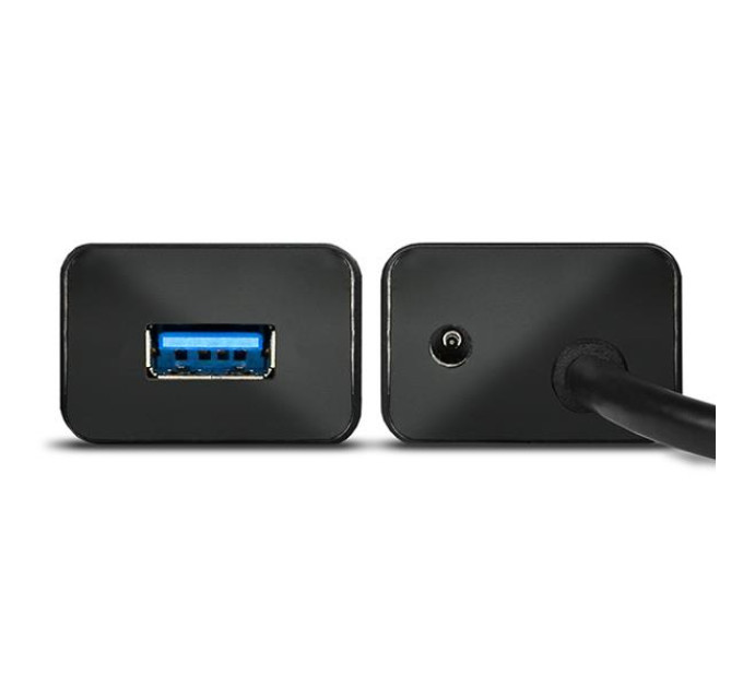 AXAGON Хаб AXAGON HUE-SA7BP USB3.0 CHARGING hub, 40cm USB-A cable, Black