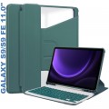 BeCover Чохол до планшета BeCover Keyboard 360° Rotatable Samsung Tab S9 (SM-X710/SM-X716)/S9 FE (SM-X510/SM-X516B) 11.0" Dark Gre (710428)