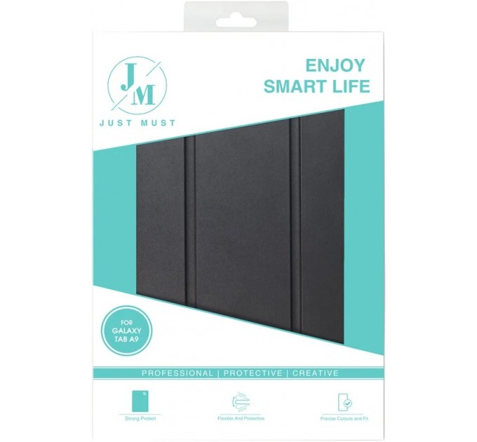Чохол-книжка Just Must Skin Shock для Samsung Galaxy Tab A9 SM-X110/SM-X115 Black (6973297909650)