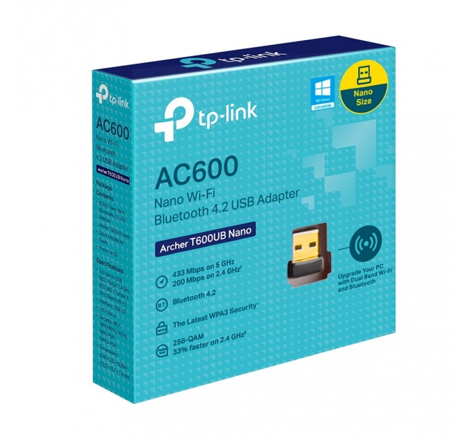 Бездротовий адаптер TP-Link Archer T600UB Nano