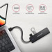 AXAGON Хаб AXAGON HUE-C1A USB-A 5Gbps TRAVEL hub,  20cm Type-A cable, Black