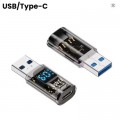 Перехідник USB 3.2 AM to USB-C F 10Gbps QC 36W PD60W with display XoKo (AC-230TCU)
