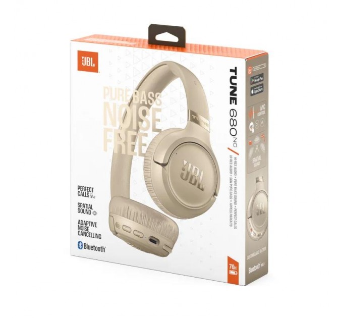 Навушники з БТ JBL JBLT680NCBEG