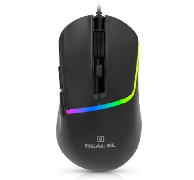 Мишка REAL-EL RM-530 USB Black (EL123200053)