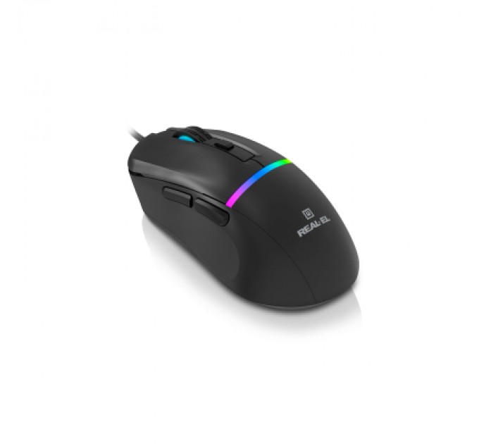 Мишка REAL-EL RM-530 USB Black (EL123200053)