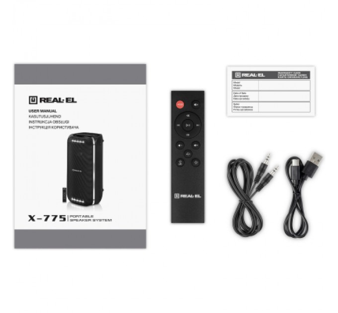 Акустична система REAL-EL X-775 Black (EL121600032)
