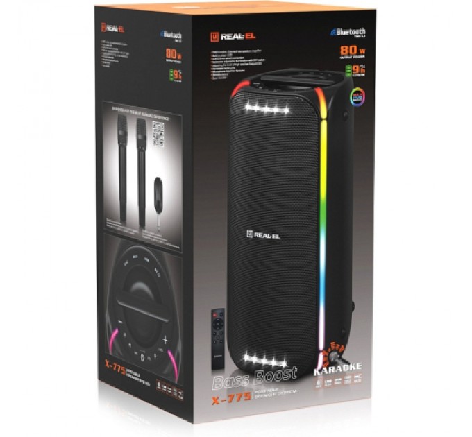 Акустична система REAL-EL X-775 Black (EL121600032)