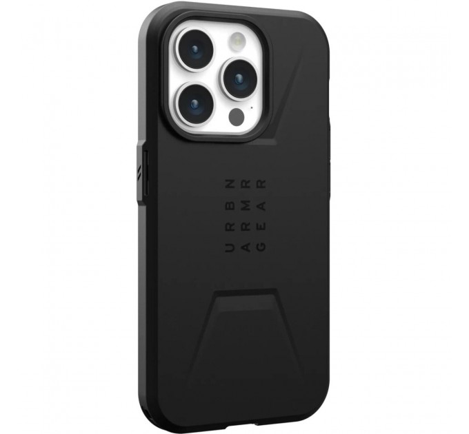 Чохол-накладка Urban Armor Gear Civilian Magsafe для Apple iPhone 15 Pro Black (114275114040)