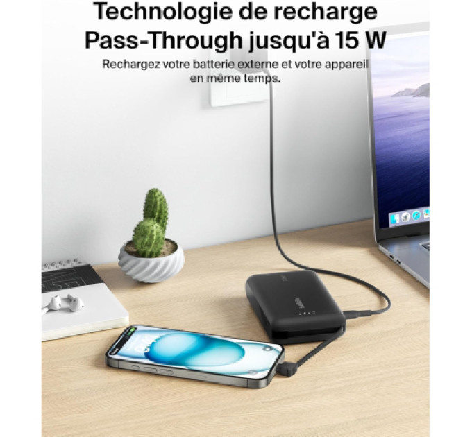 Belkin Батарея універсальна Belkin 10000mAh, 20W, USB-C, Black (BPB021HQBK)