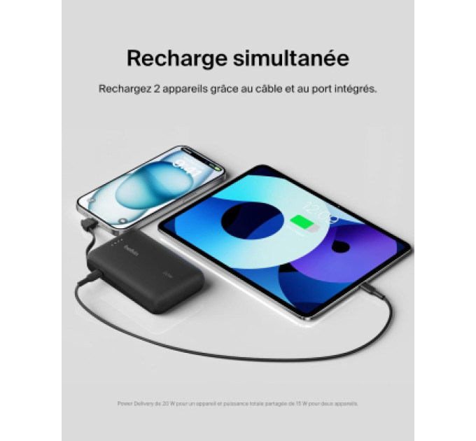 Belkin Батарея універсальна Belkin 10000mAh, 20W, USB-C, Black (BPB021HQBK)