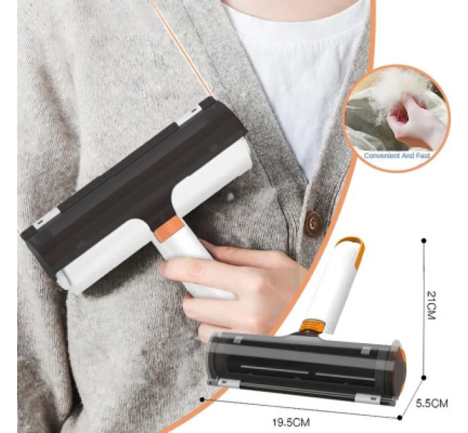 Гребінець для тварин Lapka для видалення шерсті з контейнером (LPK-18)