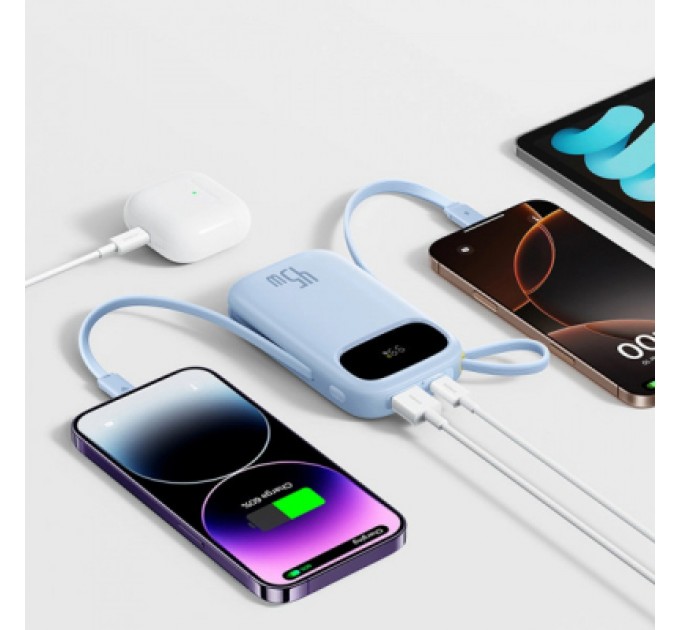 Батарея універсальна Baseus EnerFill FC31 Qpow 3 20000mAh 45W PD/3.0 QC/4.0 Blue (E0028D03)