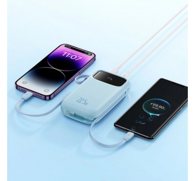 Батарея універсальна Baseus Qpow2 20000mAh 22.5W PD, QC/3.0 Blue (P10055002313-00)