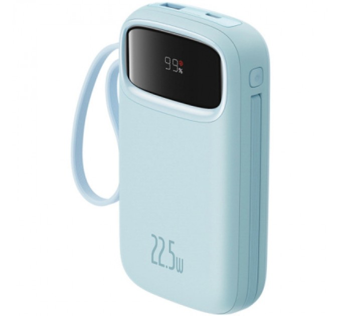 Батарея універсальна Baseus Qpow2 20000mAh 22.5W PD, QC/3.0 Blue (P10055002313-00)