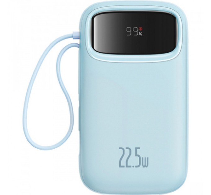 Батарея універсальна Baseus Qpow2 20000mAh 22.5W PD, QC/3.0 Blue (P10055002313-00)