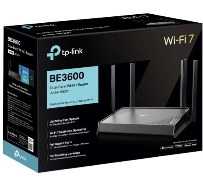 TP-Link Маршрутизатор, Archer BE220 TP-LINK