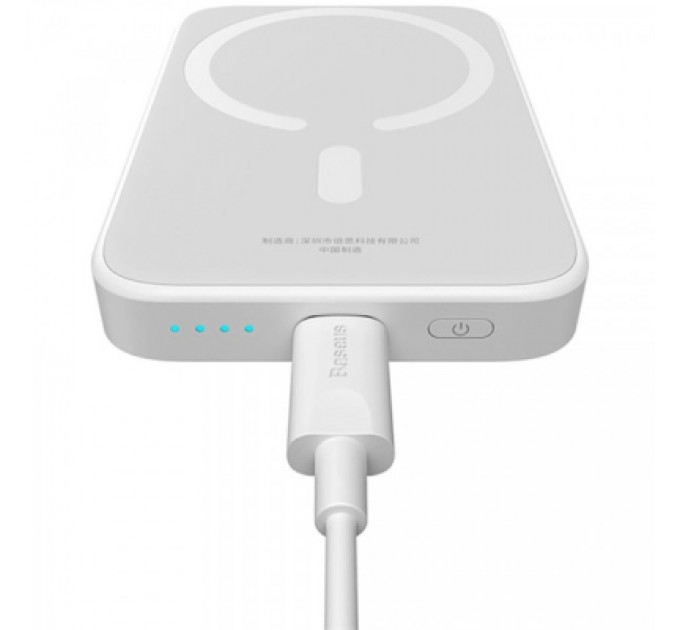 Батарея універсальна Baseus Magnetic Wireless Mini Air 6000mAh 20W PD, QC, Qi-15W, White (6932172641429)