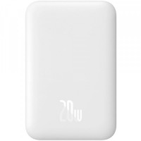 Батарея універсальна Baseus Magnetic Wireless Mini Air 6000mAh 20W PD, QC, Qi-15W, White (6932172641429)