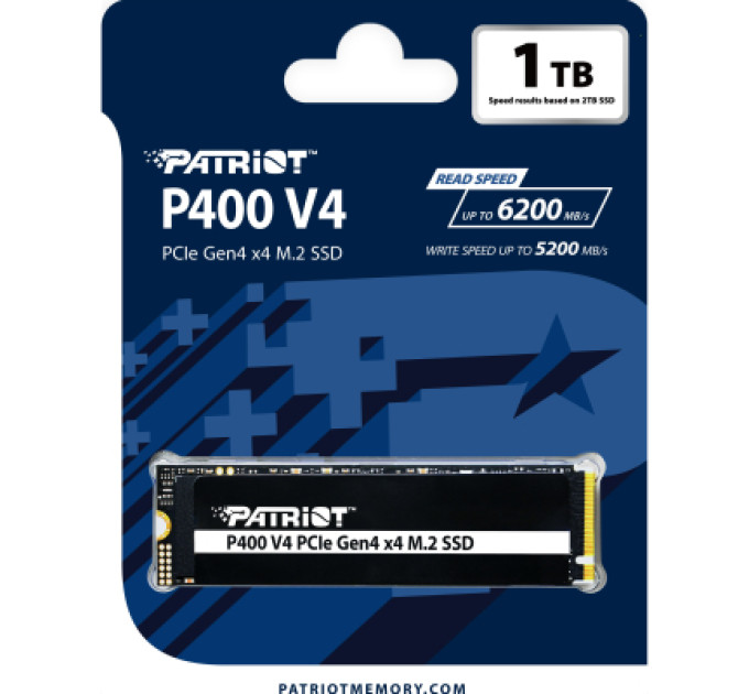Patriot Накопичувач SSD M.2 2280 1TB P400 Patriot (P400VP1TBM28H)