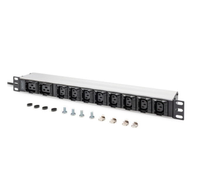 Digitus Силовий блок 19" 1U w/PDU 8xC13, 2xC19, 16A, 250V, вилка C20 Digitus (DN-95427)