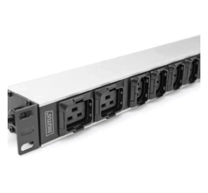 Digitus Силовий блок 19" 1U w/PDU 8xC13, 2xC19, 16A, 250V, вилка C20 Digitus (DN-95427)