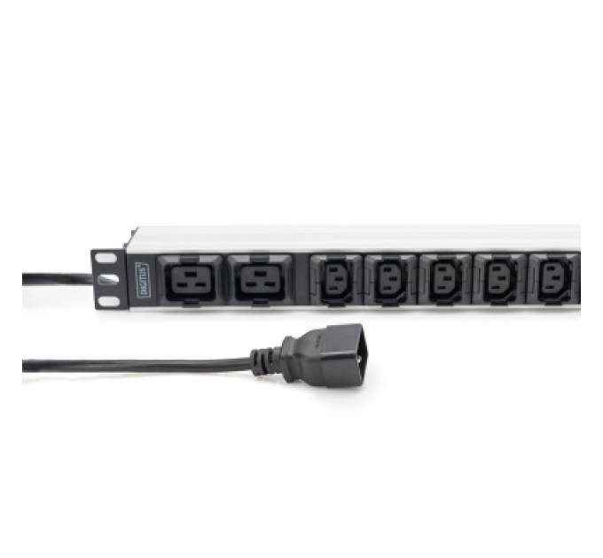 Digitus Силовий блок 19" 1U w/PDU 8xC13, 2xC19, 16A, 250V, вилка C20 Digitus (DN-95427)