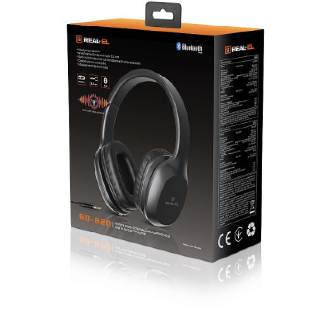 REAL-EL Навушники REAL-EL GD-820 Black