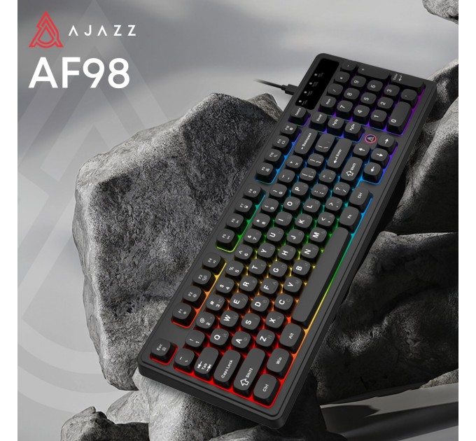 Клавіатура Ajazz AF98 Black USB-C Black (AF98-B)