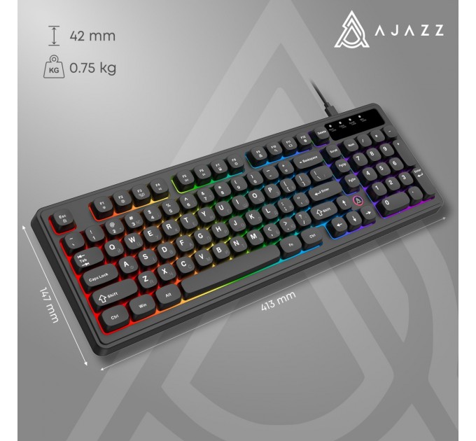 Клавіатура Ajazz AF98 Black USB-C Black (AF98-B)
