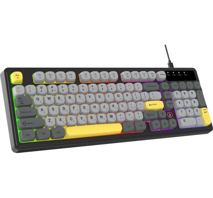Клавіатура Ajazz AF98 Black USB-C Black Gray Yellow (AF98-BGY)