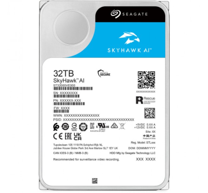Жорсткий диск 3.5" 32TB Seagate (ST32000VE000)