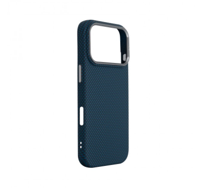 Чохол до мобільного телефона Armorstandart LikeCarbon2 MagCase Apple iPhone 17 Pro Kevlar Dark Blue (ARM88554)