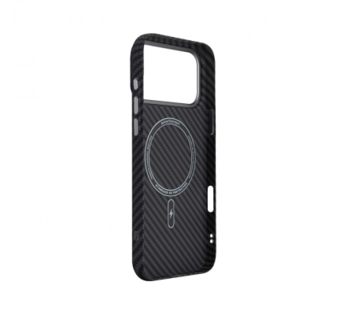 Чохол до мобільного телефона Armorstandart LikeCarbon2 MagCase Apple iPhone 17 Pro Max Carbon Black (ARM86259)